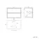 Kos Black Oak Wall Hung Vanity Drawer with Carrara Marble Top 800mm - Basin Not Included