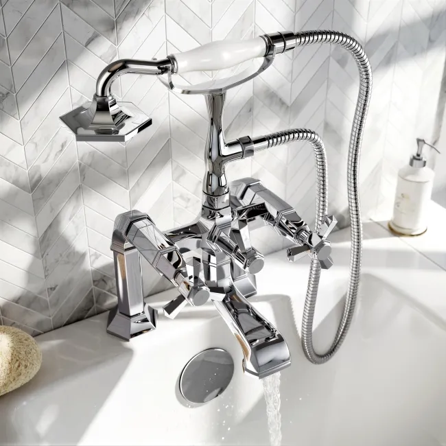 Kenmare Traditional Chrome Bath Shower Mixer Tap