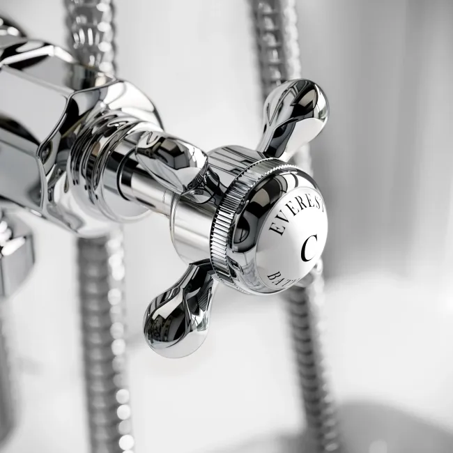 Avoca Traditional Chrome Bath Shower Mixer Tap