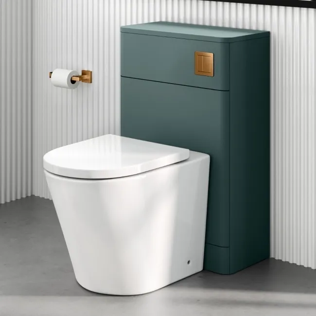 Detroit Brushed Copper Square Push Button for Cable Operated Concealed Cistern