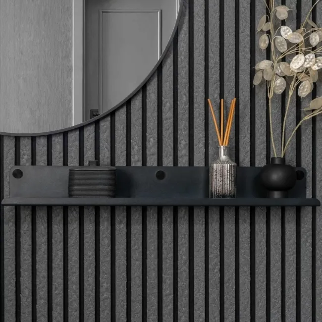 Trepanel Customise® Black Shelf 759mm Inc Black Twist-Lock System