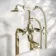 Kenmare Traditional English Gold Freestanding Bath Shower Mixer Tap