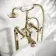 Kenmare Traditional English Gold Freestanding Bath Shower Mixer Tap