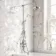 Avoca Traditional Chrome Thermostatic Bath Filler Shower Set with Hand Shower and Soap Dish