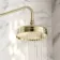Avoca Traditional English Gold Thermostatic Bath Filler Shower Set with Hand Shower and Soap Dish