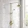 Avoca Traditional English Gold Thermostatic Shower Set with Hand Shower