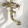 Kenmare Traditional English Gold Thermostatic Bath Filler Shower Set with Hand Shower