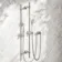 Kenmare Traditional Chrome Shower with Riser Kit