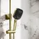 Kinsale Brushed Brass Square Thermostatic Shower Set