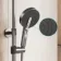 Bray Round Brushed Gunmetal Thermostatic Bath Filler Shower Set