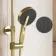 Bray Round Brushed Brass Thermostatic Bath Filler Shower Set