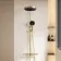 Bray Round Brushed Brass Thermostatic Bath Filler Shower Set