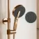 Bray Round Brushed Copper Thermostatic Bath Filler Shower Set