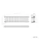 Athens Antique Gold Triple Column Horizontal Traditional Radiator 300x1190mm
