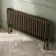 Athens Antique Gold Triple Column Horizontal Traditional Radiator 450x1010mm