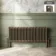 Athens Antique Gold Triple Column Horizontal Traditional Radiator 450x1190mm
