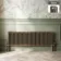 Athens Antique Gold Triple Column Horizontal Traditional Radiator 450x1415mm