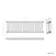 Athens Antique Gold Triple Column Horizontal Traditional Radiator 450x1415mm