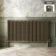 Athens Antique Gold Triple Column Horizontal Traditional Radiator 750x1415mm