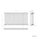 Athens Antique Gold Triple Column Horizontal Traditional Radiator 750x1415mm