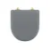 Kansas Traditional Dove Grey Wooden Soft Close Seat with Brushed Brass Hinges