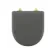 Kansas Traditional Graphite Grey Wooden Soft Close Seat with Brushed Brass Hinges
