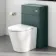 Detroit Cable Operated Concealed Cistern with Brushed Brass Push Button Dia.60mm