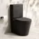 Loma Matt Black Quick Release Premium Soft Close Slim Seat