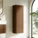 Cayman Natural Walnut Wall Hung Tall Cabinet 1100x405mm