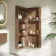 Cayman Natural Walnut Wall Hung Tall Cabinet 1100x405mm