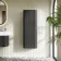 Cayman Black Oak Wall Hung Tall Cabinet 1100x405mm