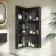 Cayman Black Oak Wall Hung Tall Cabinet 1100x405mm