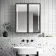 Mia Black Framed Illuminated LED Mirror Cabinet With BLUETOOTH Speaker & USB Port 710x600mm