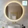 Delilah Brushed Brass Round Backlit LED Mirror With BLUETOOTH Speaker 800mm