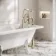 Kenmare Traditional English Gold Freestanding Bath Shower Mixer Tap