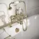 Avoca Traditional English Gold Freestanding Bath Shower Mixer Tap