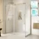 Prague Brushed Brass 8mm Sliding Shower Enclosure 1500x900mm