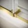 Prague Brushed Brass 8mm Sliding Shower Enclosure 1700x700mm