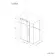 Prague Brushed Brass 8mm Sliding Shower Enclosure 1700x800mm