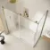 Prague Brushed Brass 8mm Sliding Shower Enclosure 1800x700mm