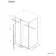 Cologne Brushed Gunmetal Easy Clean 8mm Hinged Shower Enclosure 1600x700mm
