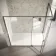 Cologne Brushed Gunmetal Easy Clean 8mm Hinged Shower Enclosure 1800x900mm