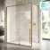 Cologne Brushed Copper Easy Clean 8mm Hinged Shower Enclosure 1600x700mm