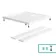 Doha Square Gloss White Anti-Slip Stone Shower Tray 760x760mm & Riser Kit