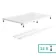 Doha Rectangular Gloss White Anti-Slip Stone Shower Tray 1400x800mm & Riser Kit