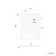 Doha Rectangular Gloss White Anti-Slip Stone Shower Tray 1200x900mm & Riser Kit