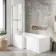 L Shaped 1700 Shower Bath & 4mm Fixed Screen with Rail - Left Handed