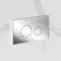 Idaho Pneumatic Wall Hung Toilet Frame and Concealed Cistern with Chrome Flush Plate - Round Buttons