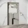 Idaho Pneumatic Concealed Cistern with Chrome Flush Plate - Square Buttons