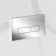 Idaho Pneumatic Concealed Cistern with Chrome Flush Plate - Square Buttons